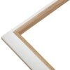 Cadre plastique S46WG blanc bord naturel 10x15 cm