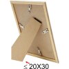 Cadre plastique S46WG blanc bord naturel 10x15 cm