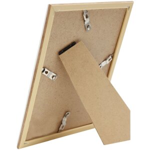 Cadre plastique S46WG blanc bord naturel 30x40 cm