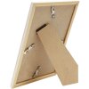 Cadre plastique S46WG naturel clair bord blanc 10x15 cm