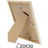 Cadre plastique S46WG naturel clair bord blanc 10x15 cm