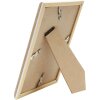 Cadre plastique S46WG naturel bord blanc 18x24 cm