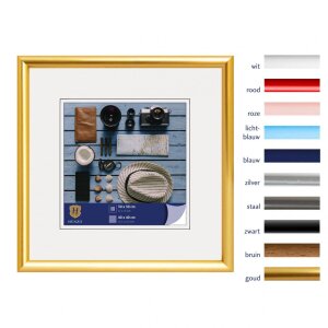 Cadre plastique Henzo Napoli 40x40 cm or