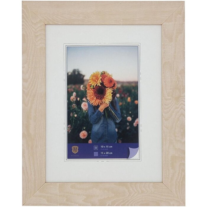 WPC cadre photo Dahlia 15x20 cm blanc