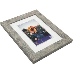 WPC cadre photo Dahlia 30x40 cm gris