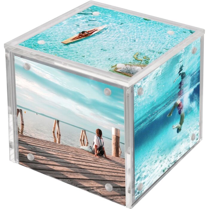 Goldbuch cube photo acrylique 5 photos 8x8 cm