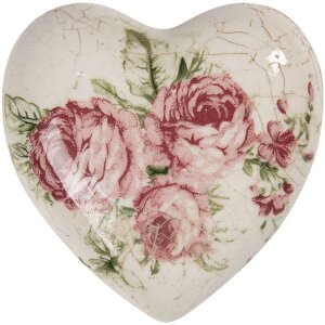 Décoration cœur 8x8x4 cm multicolore 6CE1183S