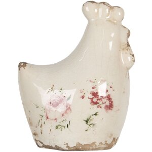 Décoration Poulet 9x6x11 cm crème 6CE1185