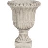 Clayre & Eef 6TE0304 Pot de fleurs Ø 15x20 cm Gris Marron Pierre Ronde Pot de fleurs intérieur