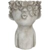 Pot de fleurs 11x11x18 cm gris 6TE0327S