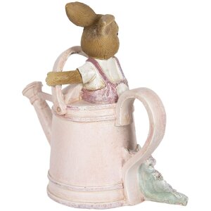 Décoration Lapin 10x6x11 cm rose 6PR3304