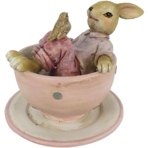 Décoration Lapin 10x8x8 cm multicolore 6PR3328