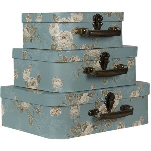 Décoration Valises (set de 3) 30x21x9-25x18x9-20x16x8 cm multicolore 64753