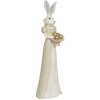 Clayre & Eef 6PR3177 Décoration Lapin fille 11x10x37 cm multicolore