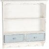 Clayre & Eef Étagère murale 56x13x60 cm blanc 5H0465