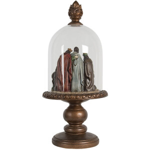Cloche en verre avec décoration Ø 26x56 cm LED transparent 5GL0017