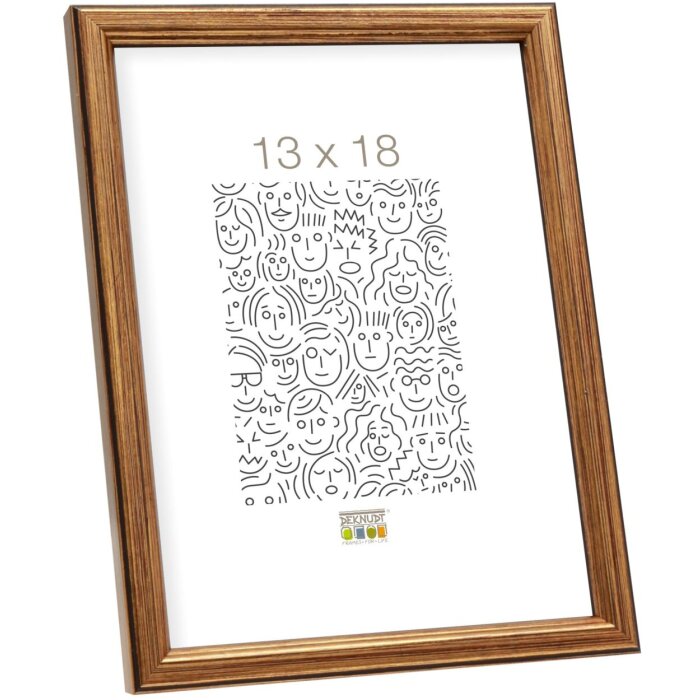 Deknudt S236A1 cadre en bois 21x30 cm or