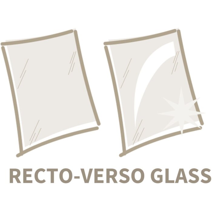 Cadre photo verre 20x20 cm verre premium