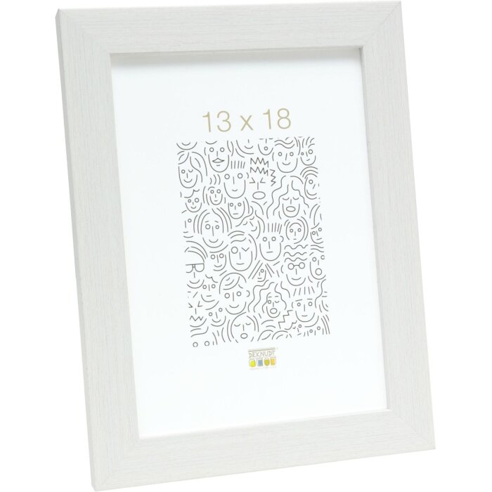 Cadre plastique Deknudt S41VF1 blanc 20x30 cm verre antireflet