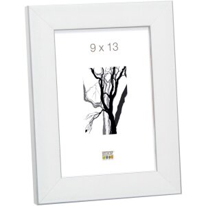 Cadre plastique S41VK blanc 15x20 cm verre premium