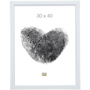 Cadre plastique S41VK blanc 15x20 cm verre premium