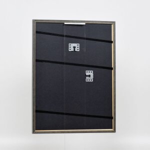 Cadre Effect en bois massif Profil 25 bleu 10x10 cm verre clair