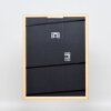 Effect cadre en bois profil 89 saumon 10x10 cm verre normal