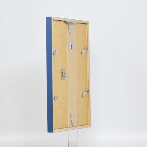 Cadre en bois Effect Profil 35 bleu 10x10 cm verre normal + entretoise