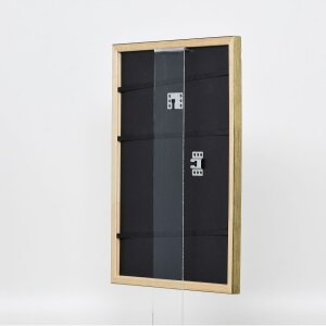 Cadre en bois Effect Profil 2070 Verre antireflet 10x10 cm or