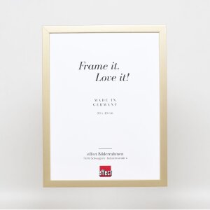 Cadre en bois Top Cube 10x15 cm or Verre antireflet