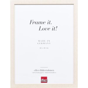 Cadre en bois Effect Profil 33 blanc 10,5x14,8 cm Verre...
