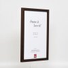 Cadre bois Effect profil 33 wengé 10,5x14,8 cm verre antireflet