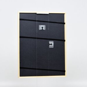 Cadre Effect en bois massif profil 20 or 13x13 cm verre antireflet