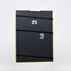 Cadre Effect en bois massif profil 20 or 13x13 cm verre antireflet
