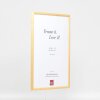 Cadre Effect en bois massif profil 20 or 13x13 cm verre antireflet