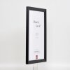 Cadre bois Effect Top N noir 13x13 cm verre antireflet