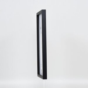 Cadre en bois Effect Profil 35 noir 13x13 cm verre normal + entretoise