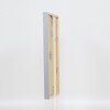 Cadre en bois Effect Profil 35 gris clair 13x13 cm verre normal + entretoise