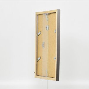 Cadre en bois Top Cube 13x18 cm platine verre antireflet