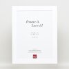 Cadre Effect en bois massif Profil 30 blanc 13x18 cm verre antireflet
