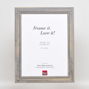 Effect Cadre photo en bois massif 2240 gris 13x18 cm verre normal