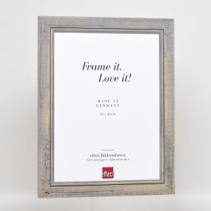 Effect Cadre photo en bois massif 2240 gris 13x18 cm verre normal