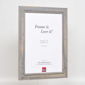 Effect Cadre photo en bois massif 2240 gris 13x18 cm verre normal