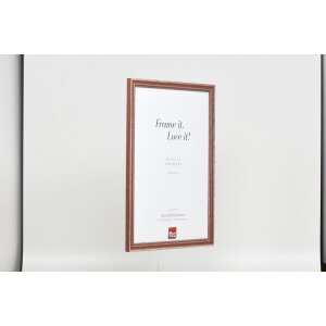 Cadre en bois Effect Profil 38 brun 14,8x21 cm verre antireflet