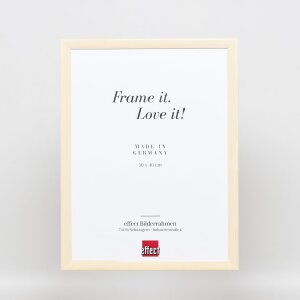 Cadre en bois Effect Profil 89 blanc 14,8x21 cm verre antireflet