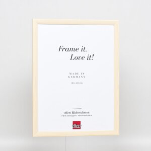 Cadre en bois Effect Profil 89 blanc 14,8x21 cm verre antireflet