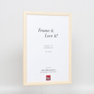 Cadre en bois Effect Profil 89 blanc 14,8x21 cm verre antireflet