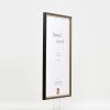 Cadre en bois Effect Profil 23 brun noisette 15x20 cm verre antireflet