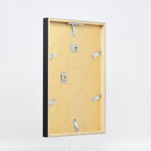 Cadre en bois Effect Profil 35 noir 15x20 cm verre antireflet