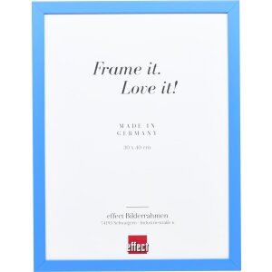 Cadre en bois Top Cube 15x20 cm bleu Verre antireflet